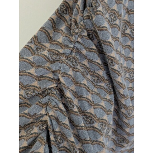 Vintage Y2K Tank Top Cami Shelf Bra Size L Stretch Ruched Sides Boho Hippie - Picture 4 of 7